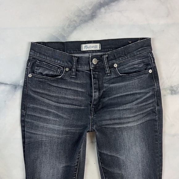 Madewell High Riser Skinny Jeans Size 29 Waist Distressed Kincaid Wash E1565 - Picture 8 of 8